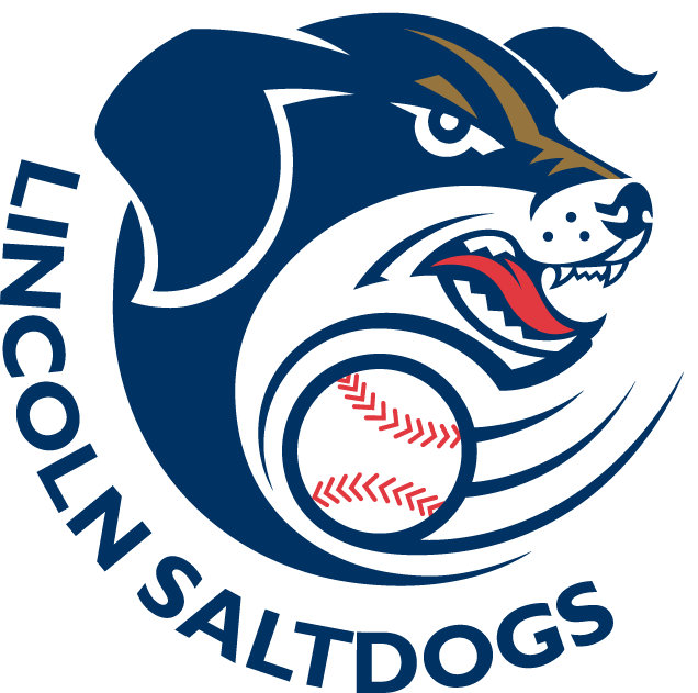 Lincoln Saltdogs Button Front Patriotic Red White Blue Baseball