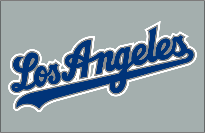 Los Angeles Dodgers L.A. Letters White Jersey Patch Iron on