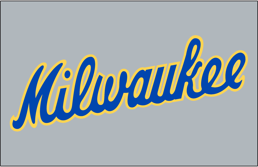 Milwaukee Brewers Jersey Logo (1990-1993) - Milwaukee scripted in