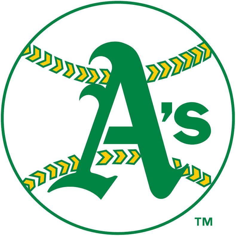 Oakland Athletics Script Logo Iron On Transfer (Heat Transfer
