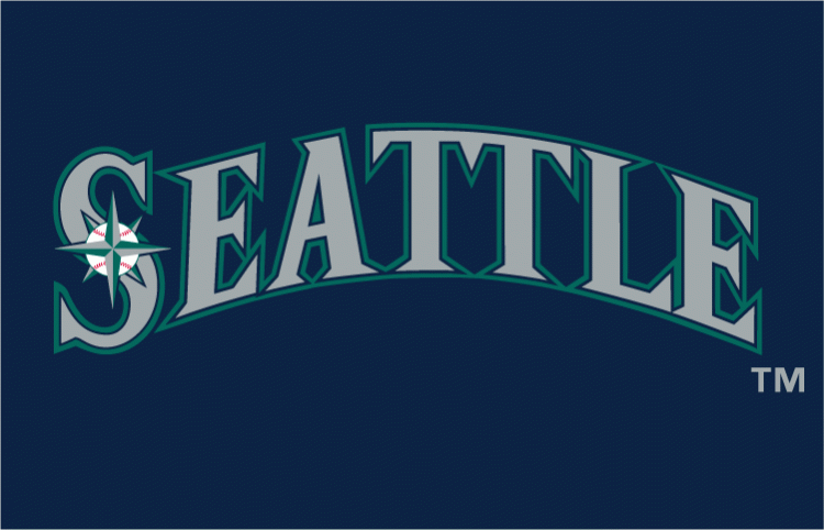 Seattle Mariners Script Logo Light Iron-on Stickers (Heat Transfers)  version 2, D-Model: HTS-MLB-SEM-S2001-02