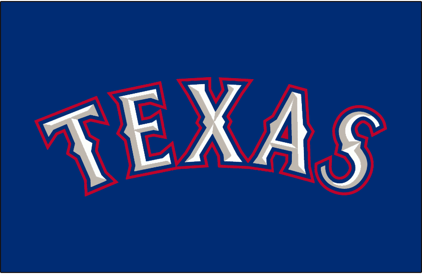 The Jersey Logo of the Texas Rangers (AL) from 1994-2000 #Texas