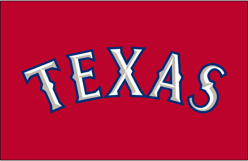 The Jersey Logo of the Texas Rangers (AL) from 1994-2000 #Texas