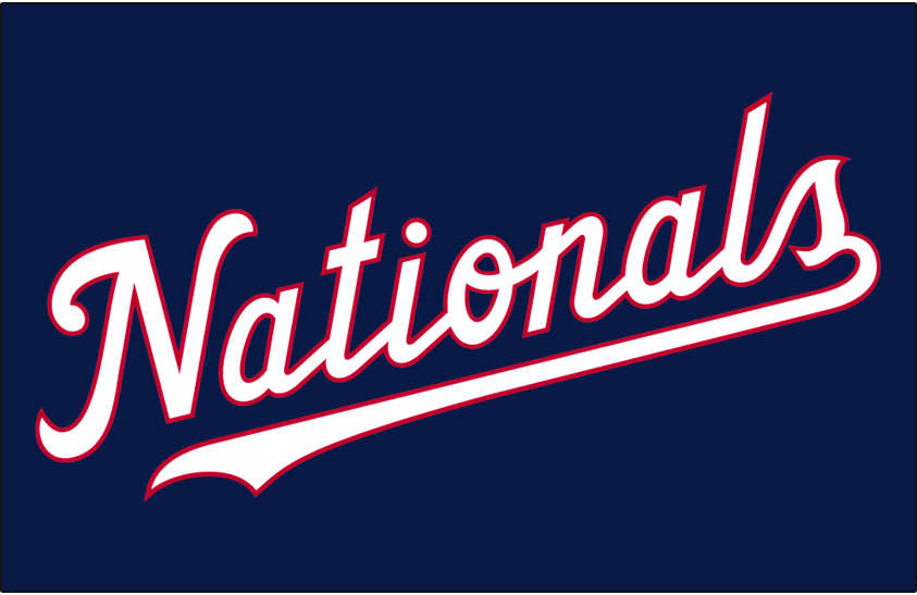 MLB Washington Nationals Logo Patch sport Embroidery , Iron , Sewing on  Fabric