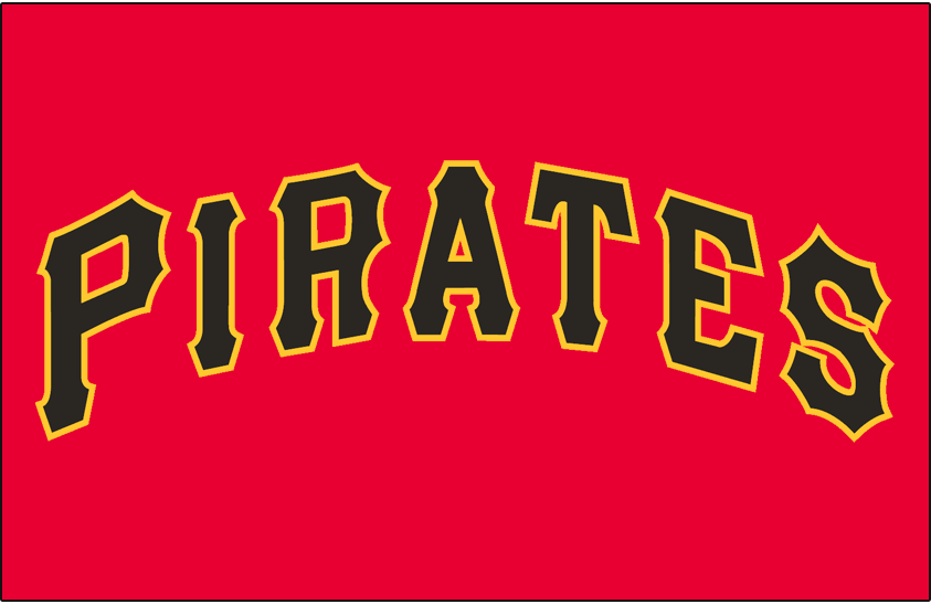 Pittsburgh Pirates - Pirate Logo Eephus V-Neck Adult Jersey T-Shirt