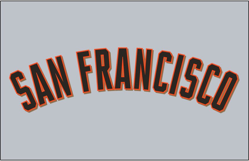 San Francisco Giants Script Logo Light Iron-on Stickers (Heat Transfers)  version 4, D-Model: HTS-MLB-SFG-S2000-04